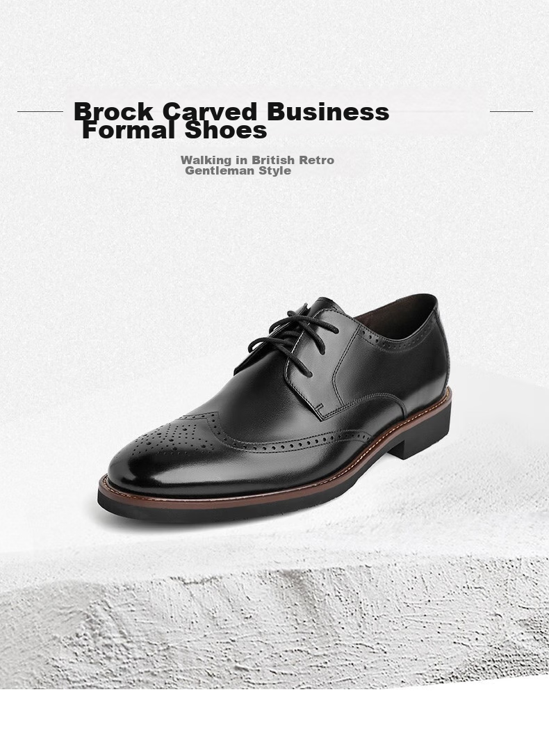 Belle Men's Shoes, Same Style As in Department Stores, Cowhide Shoes, Wedding Shoes, Men's Professional Commute Business Formal Leather Shoes B3217, Black, Size 41 2