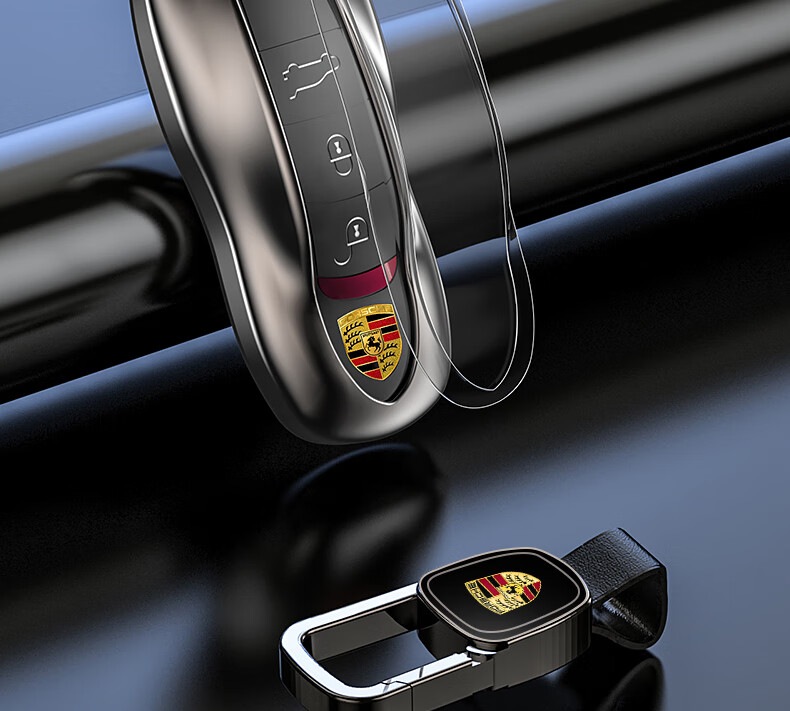 晨臻保时捷卡宴钥匙壳macan专用帕拉梅拉panamera高档扣718女汽车包套