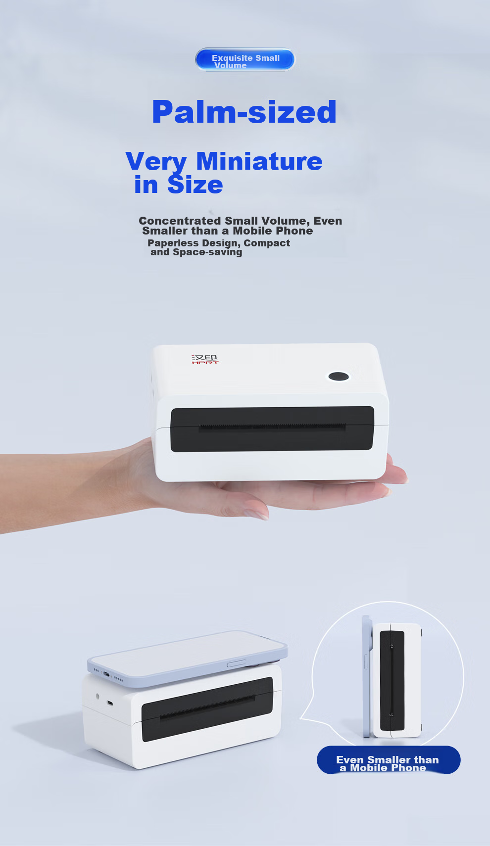 HPRT N31D Thermal Label, One-Part Express Delivery Sheet, Electronic Shipping Label, Convenient High-Speed Express Warehouse Logistics Takeout Barcode, Self-Adhesive Commercial Printer, Single Machine Versio 1