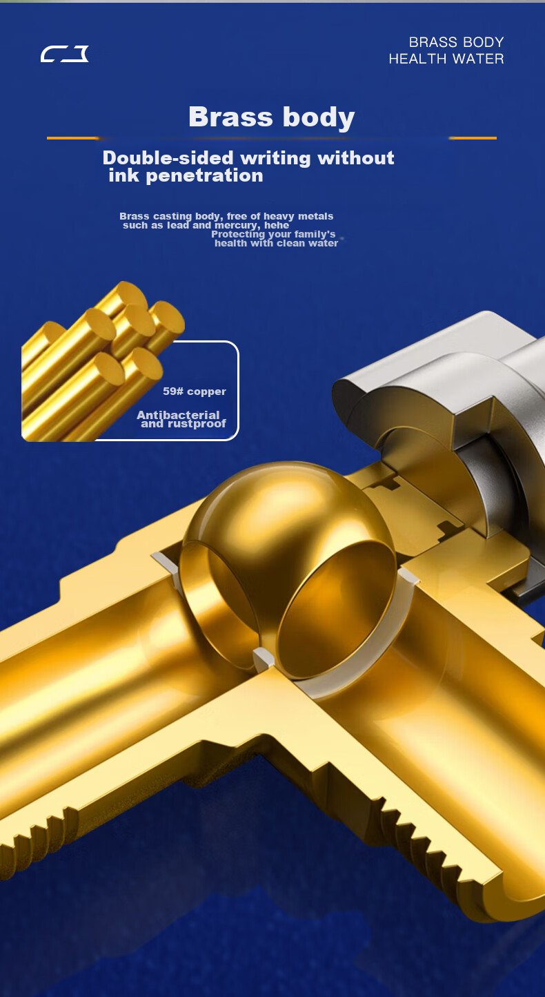 KEGOO High Flow Angle Valve Gas Water Heater Ball Valve 1/2 Inch Brass Foot Valve for Hot And Cold Water, 2-Pack K6006 4