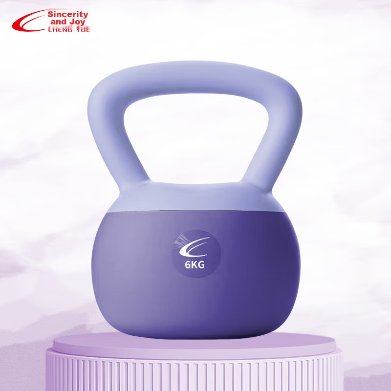 Chengyue Soft Kettlebell for Men And Women, Fitness Swinging Dumbbell Exercise Equipment Training 6KG Lilac Purple CY-553