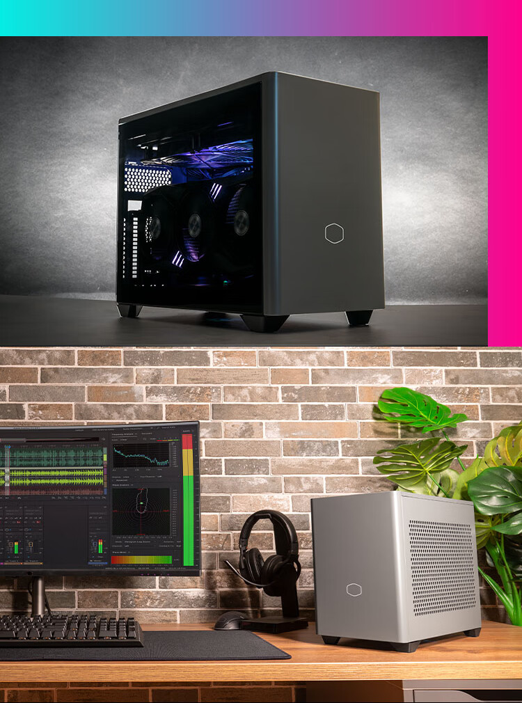 CoolerMaster NR200PMAX ITX Case Power Supply Combo, Including V850SFX Gold PSU & 280mm Water Cooling Radiator, Steel And Glass Side Panel, Tool-Free Installatio 12