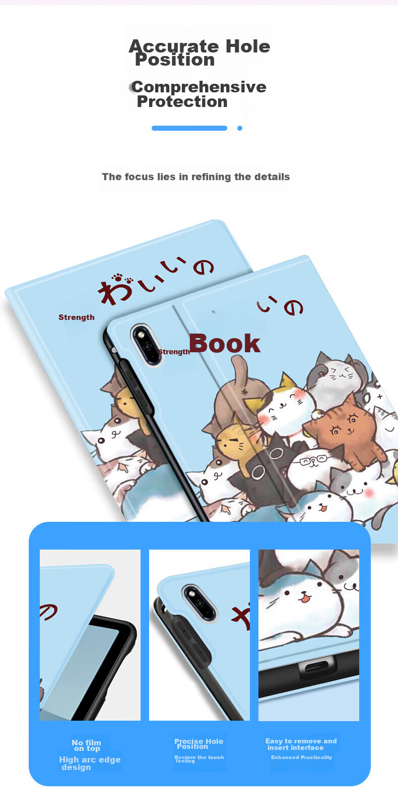 Shihan Compatible with Huawei MatePad 10.4-Inch Joy Edition Case, Suitable for 2022/2021 Models, Smart Sleep Tablet Protective Cover, Four-Corner Shockproof Solid Support Soft Case 10