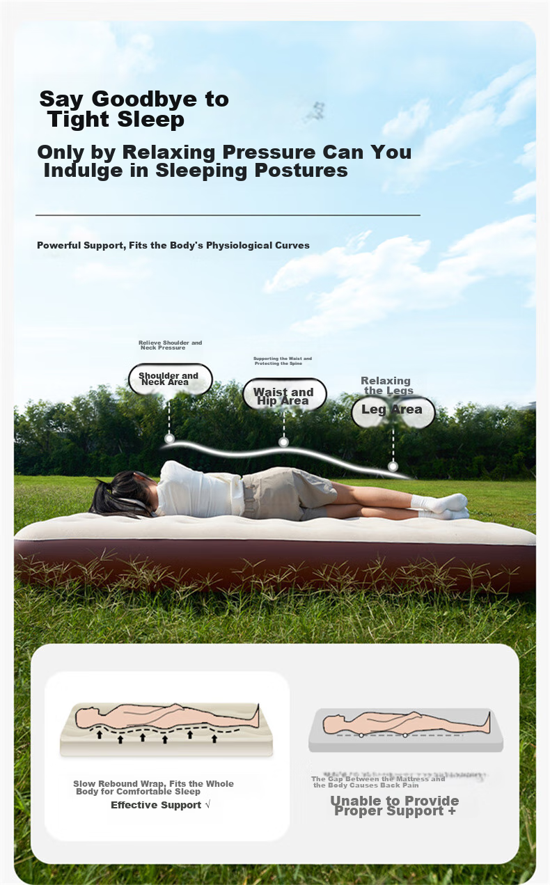 MOBIGARDEN Yunyang Single Outdoor Camping Self-Inflating Air Mattress NX25663020 Truffle Brown 5