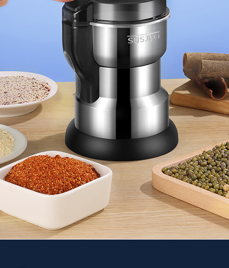 Baijie 304 Stainless Steel Grinder, Home Use Powder Machine, Grinding Machine, Chinese Herbal Medicine Powder Machine, Food Dry Powder Machine, 500g Capacity 13