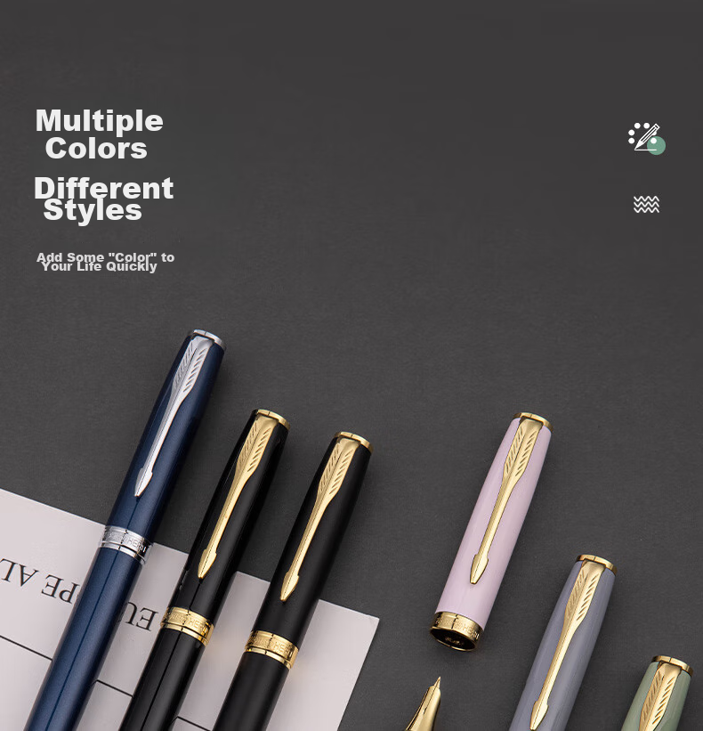 HERO Fountain Pen E609 Extra Fine Iridium Daily Writing Business Calligraphy Practice Pen for Third Grade Elementary And Middle School Students, Boys And Girls Ink Pen Twilight Green Simple Packaging EF Hidden Nib 3