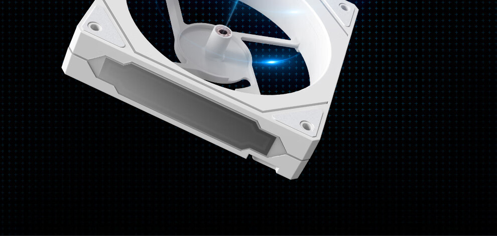 Segotep Ningjing 12 White ARGB Prism Case Cooling Fan (12CM PWM Temperature Control, Motherboard Synchronized Lighting Effects, Supports Daisy-Chained Power Supply, Desktop Computer Case Fan) 6