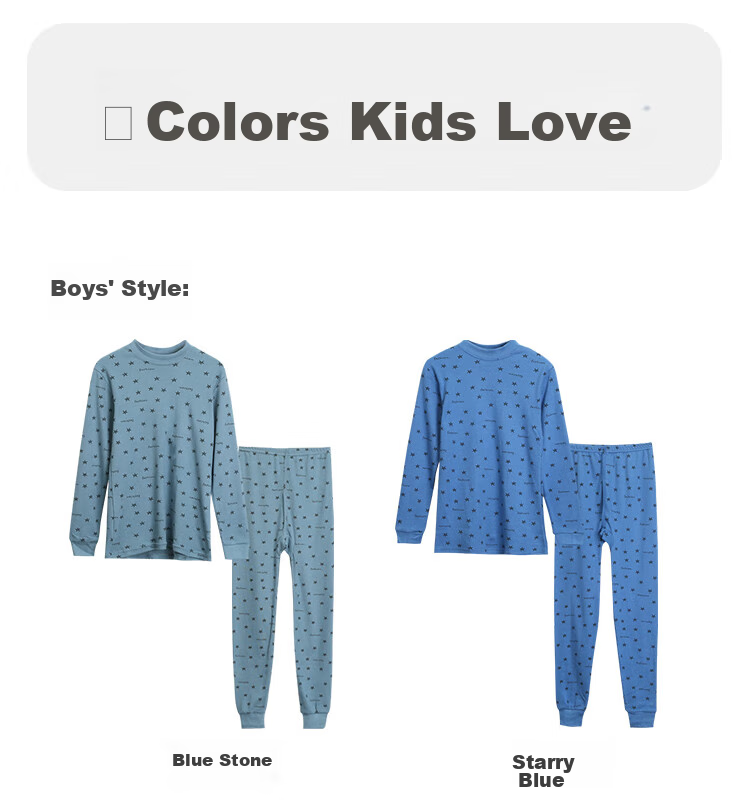 Hodohome Children's Autumn Underwear Set, Girls' Pure Cotton All-Over Print Semi-Turtleneck Thermal Underwear, Big Kids' Pajamas, 112 Pink 120 4