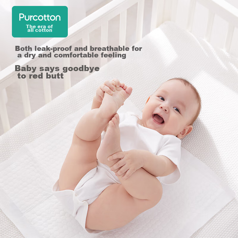 Одноразовые пеленки PurCotton для младенцев, новорожденных, взрослых и пожилых, уход за лежачими больными, размер XL, 45*45 см, 20 шт.