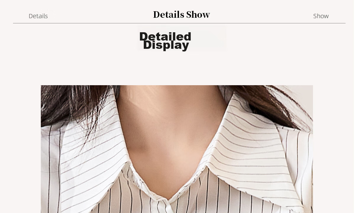 Chushen Long-Sleeve Shirt for Women, Simple Striped Versatile Casual Commuter White Blouse Top S136C2744 White M 5