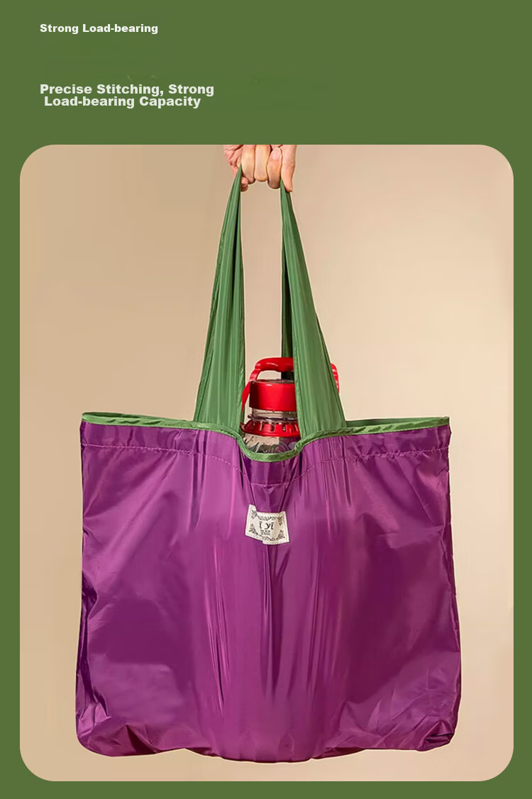 Banzheni Shopping Bag, Large Capacity, Foldable, Portable for Travel, Eco-Friendly, Grocery Bag, Thickened, Handheld, Waterproof Canvas Bag 3