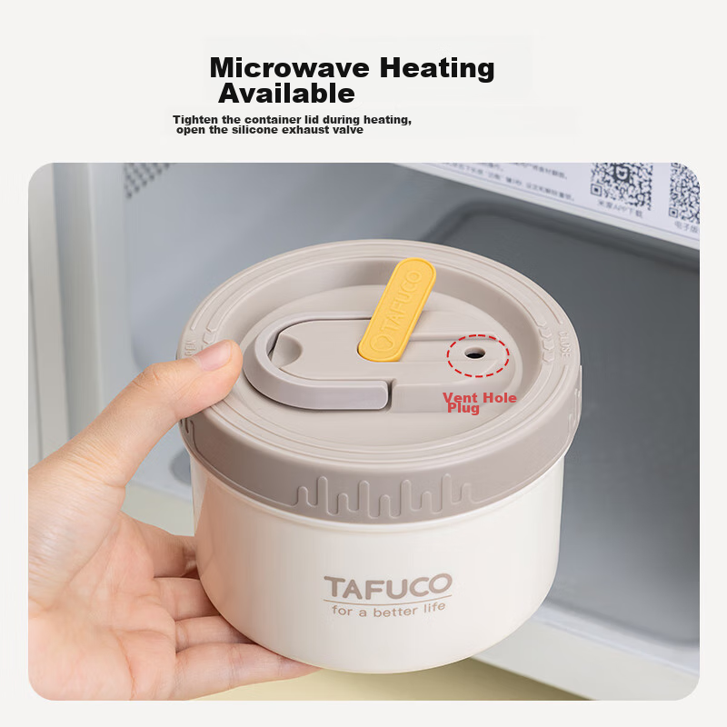 TAFUCO Ланч-бокс из нержавеющей стали 316L, портативный, 3 яруса, 1.5-2 л, с термосумкой и столовыми приборами, для офиса и студентов, микроволновая печь, морозильная камера, серый