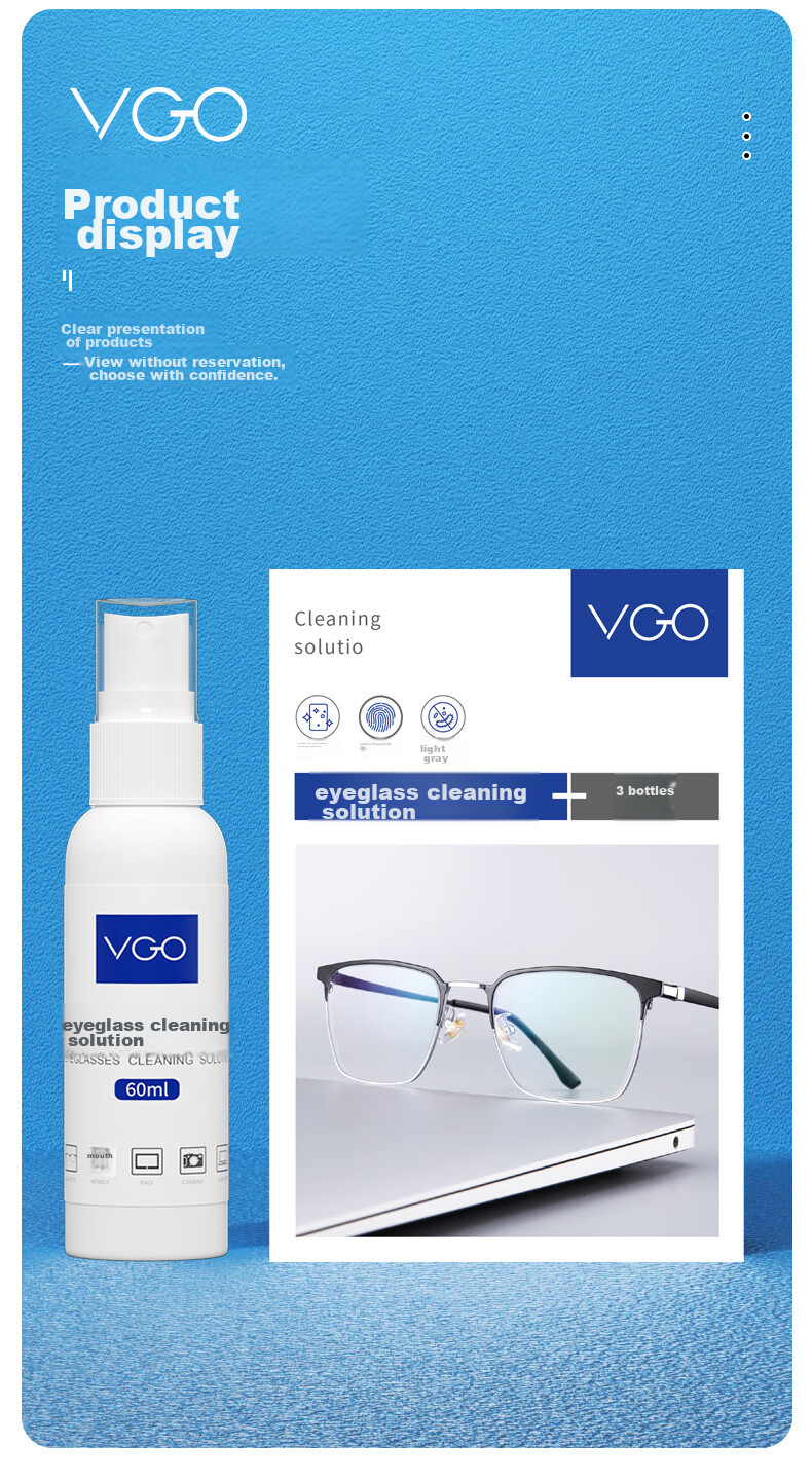 VGO Foldable Universal Eyeglass Case, Portable Triangular Myopia Glasses Case, Sunglasses Case 10