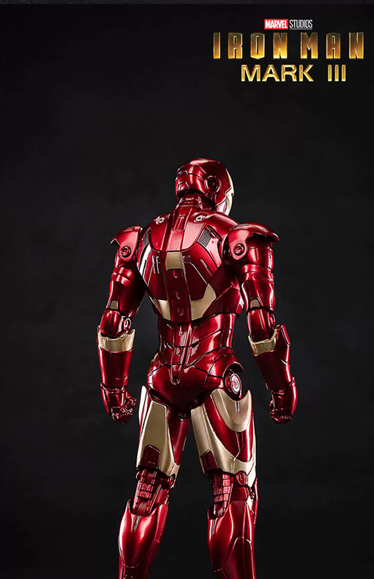 Marvel Iron Man MK3 Action Figure, 10th Anniversary Edition, Collectible Articulated Model Display Piece 17