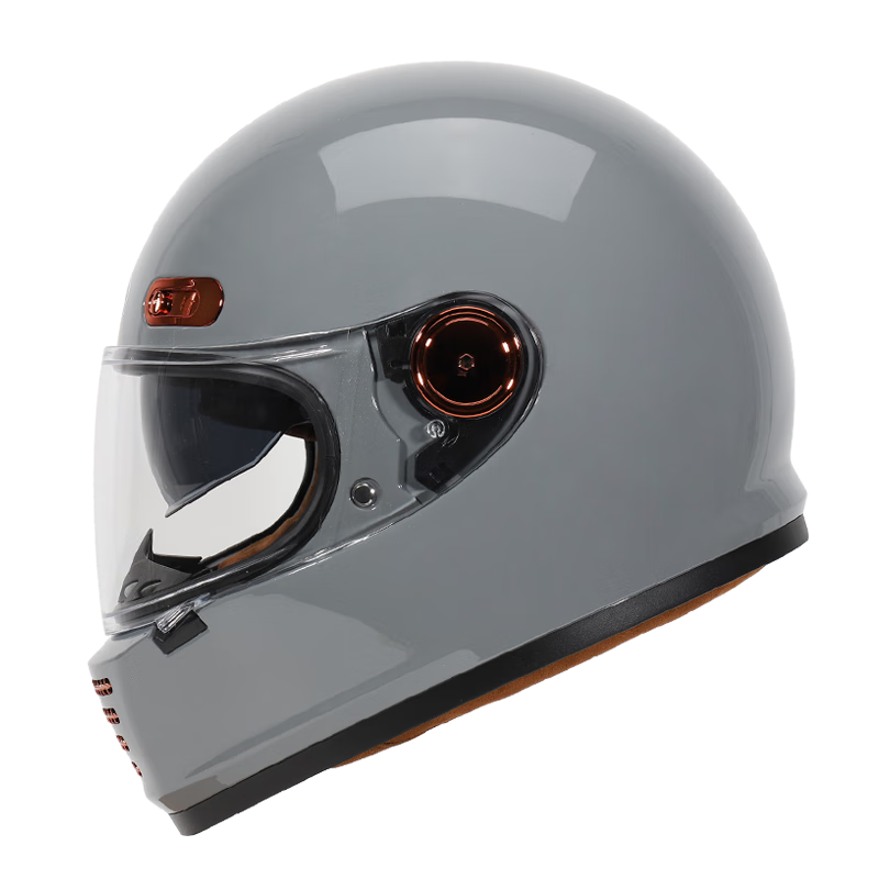 ZNP AM912 Cement Gray XL New National Standard Class A 3C Retro Motorcycle Electric Scooter Full-Face Helmet for Men And Women, All Seasons Universal