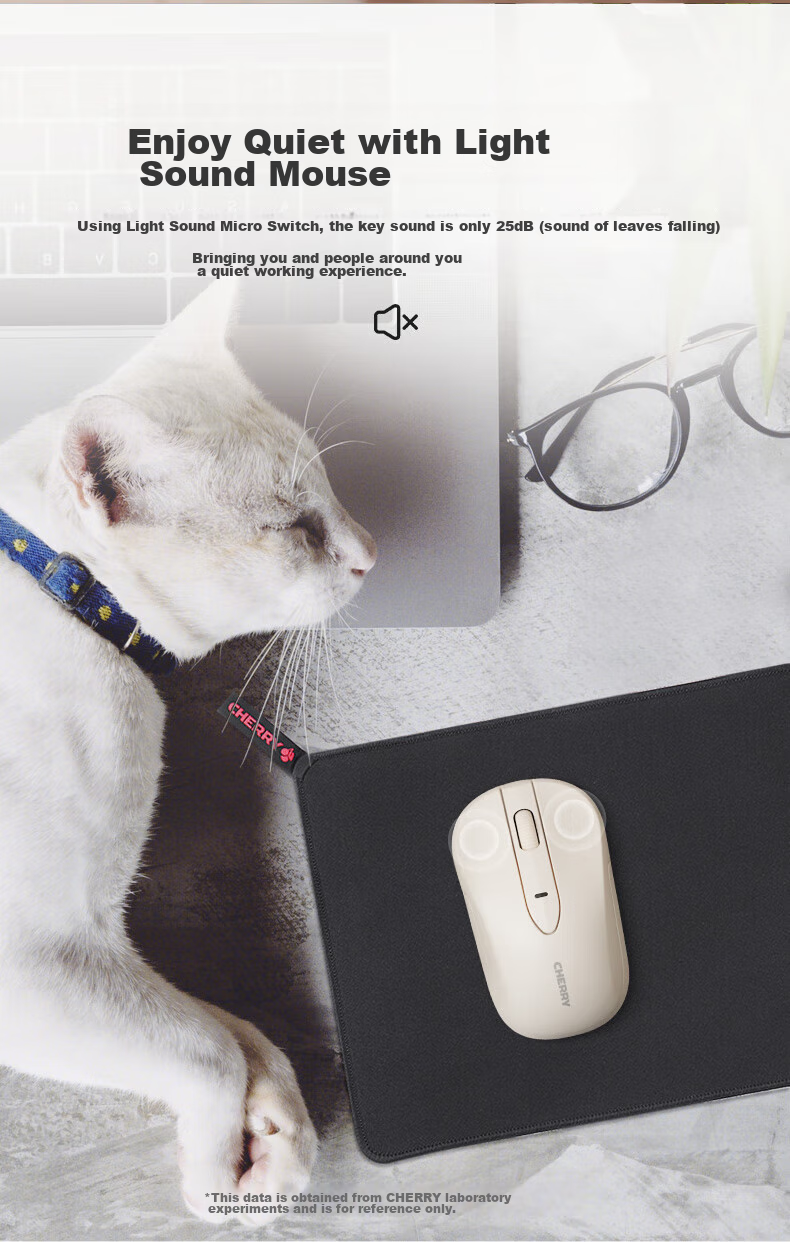 CHERRY DW2300 Wireless Keyboard And Mouse Combo Set, Business Office Home Laptop External Full-Size Quiet Portable Ergonomic Keyboard And Mouse, Vintage White 11