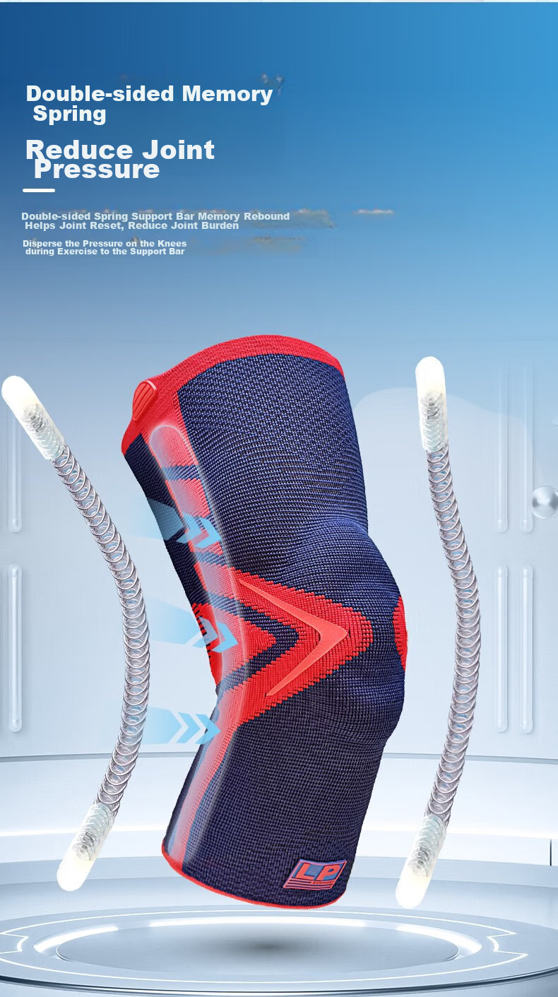 LP Sports Knee Brace with Spring Support for Basketball, Running, Badminton, Lightweight Breathable Meniscus Ligament Injury Protection Gear 7