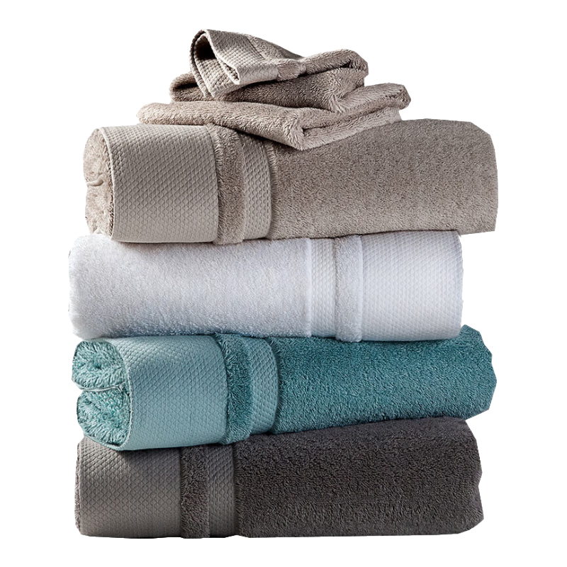 Canasin Five-Star Hotel Bath Towel, Pure Cotton Xinjiang Long-Staple Cotton, Extra Large And Thick, Adult Bath Towel for Men And Women, Smog Blue, 800g Sports