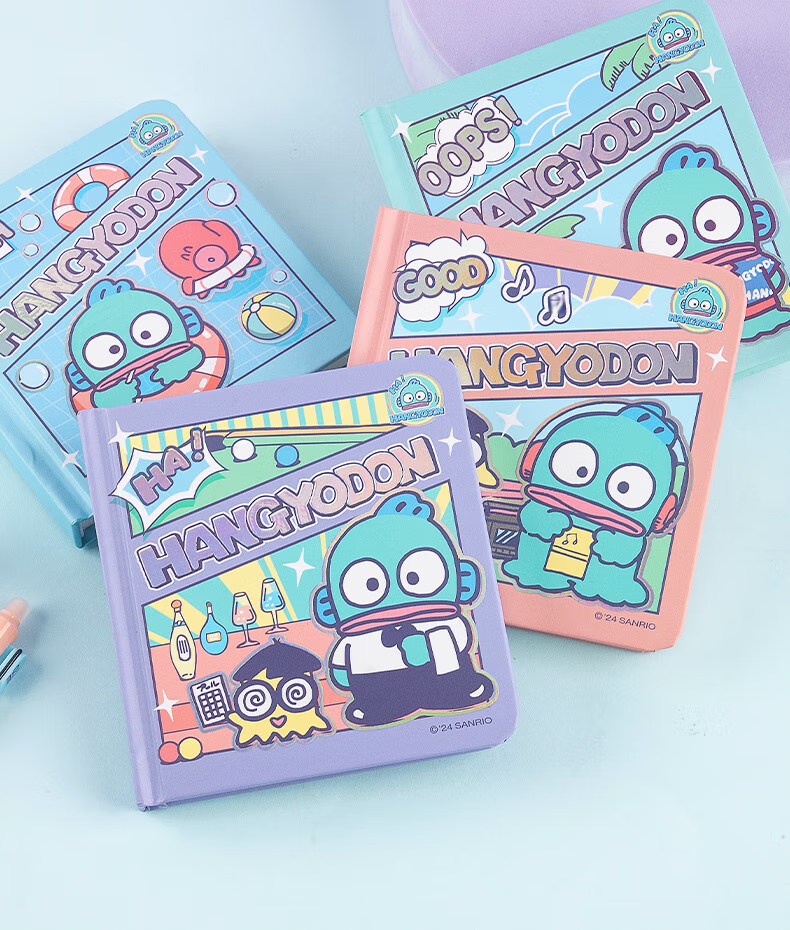 GuangBo X Sanrio Little Mermaid Series Square Pocket Notebook, High-Quality Journal, Grid Inner Pages, Diary, 80 Sheets, 98*98mm, Random Color, KT81412 4