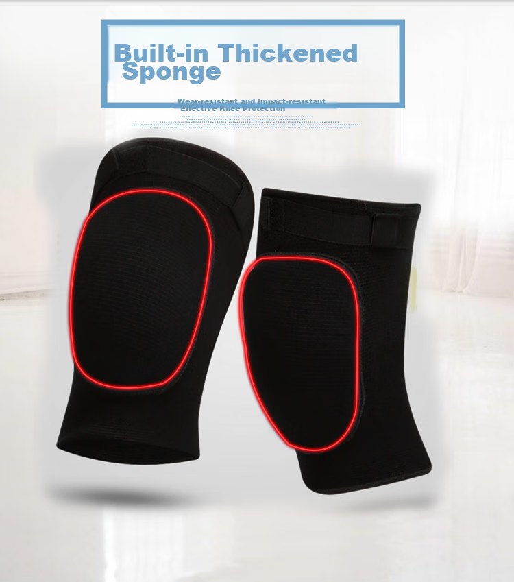 Chidong Dance Anti-Collision Knee Pads, Yoga Fitness Sports Roller Skating Ice Football Kneeling Foam Thick Shock-Absorbing Knee Protectors, 2 Pieces 7