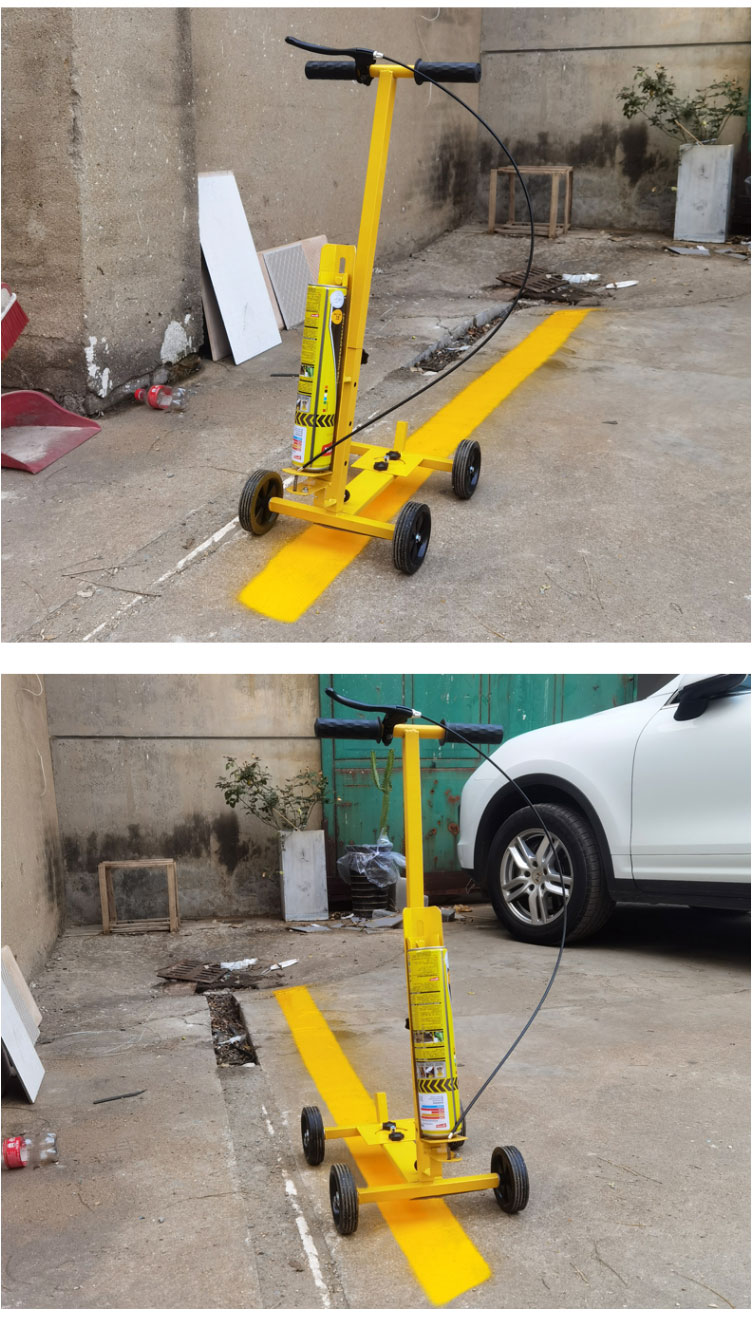 homeglen 油漆划线车机道路车间马路地面划线机 a型4轮划线车(可调