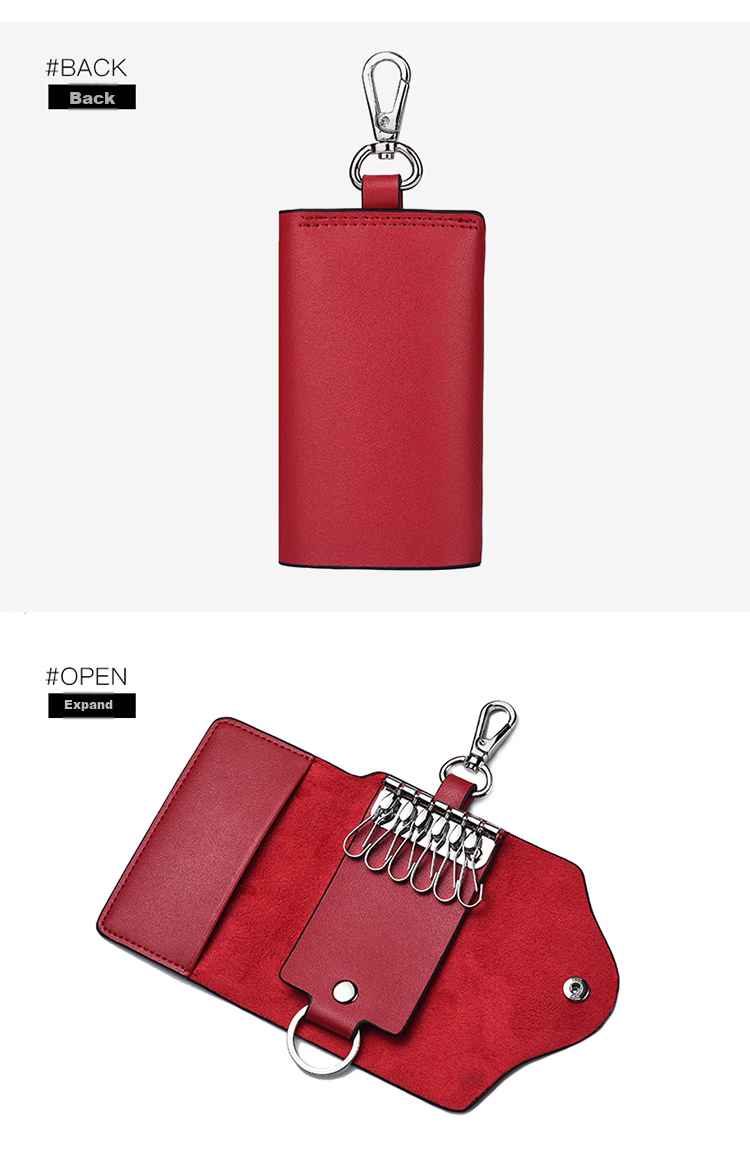 MONTAGUT Women's Handbag [Gift Box], Red Key Pouch, Women's Keychain, Birthday Gift for Women, Wedding Gift for Girlfriend, Practical Present 10