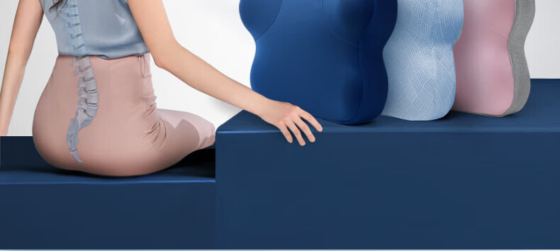 Back2 Lumbar Support Cushion for Office, Ergonomic Back Pillow, Long-Sitting Aid, Car Seat Cushion, Waist Pillow 7