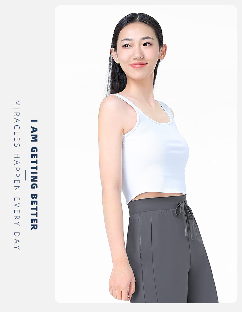 CAMEL Women's Yoga Tank Top, Breathable Quick-Dry Underwear, Fitness Wear for Outer Wear, Sports Beautiful Back Base Layer Y24BAVZ040 35