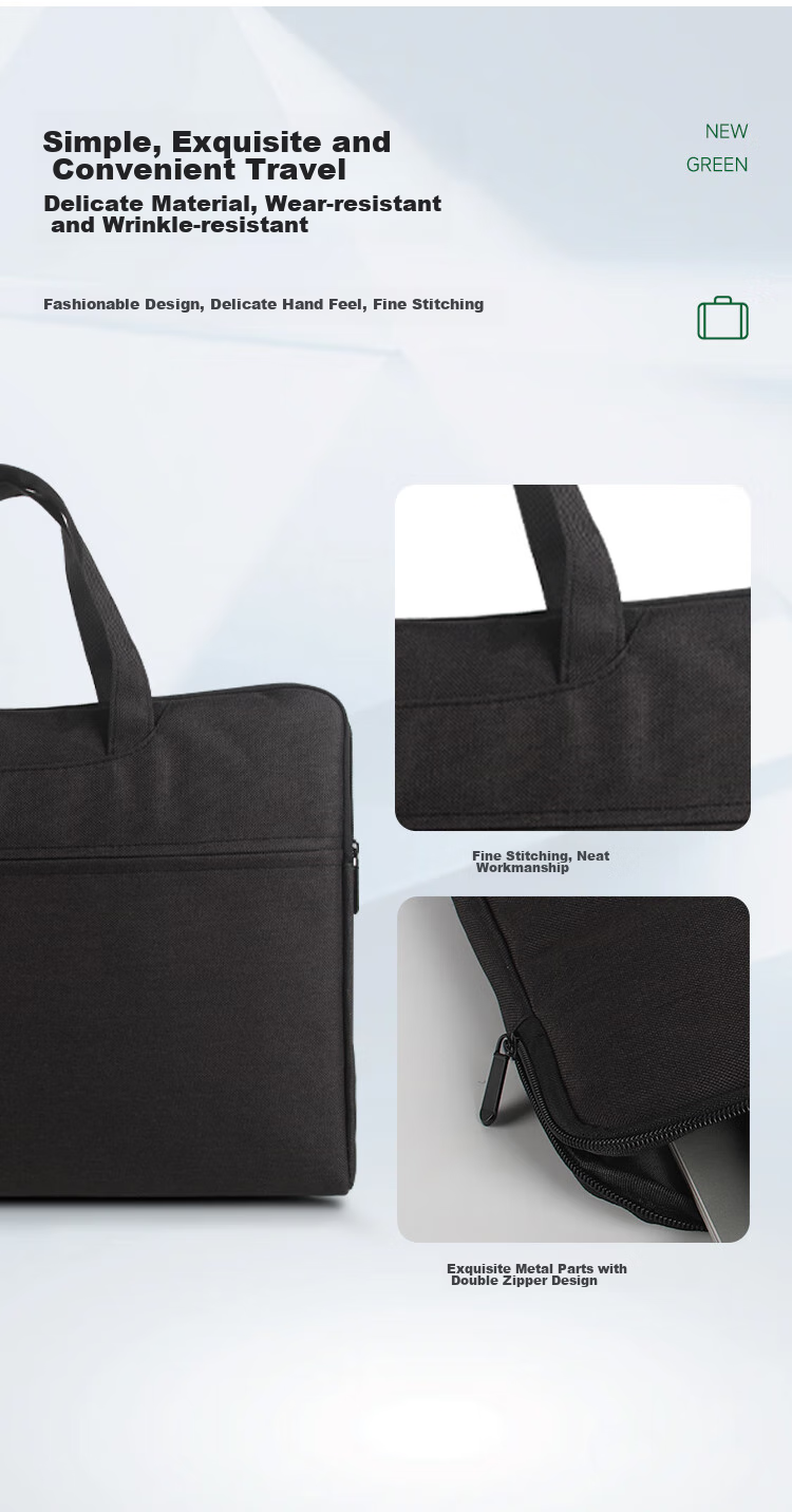TANGO TANGO (TANGO) Business Briefcase, Thickened Waterproof, Multi-Layer Storage, Black And Gray LH6602, Laptop Bag, Oxford Cloth Wear-Resistant, Suitable for Meetings 6