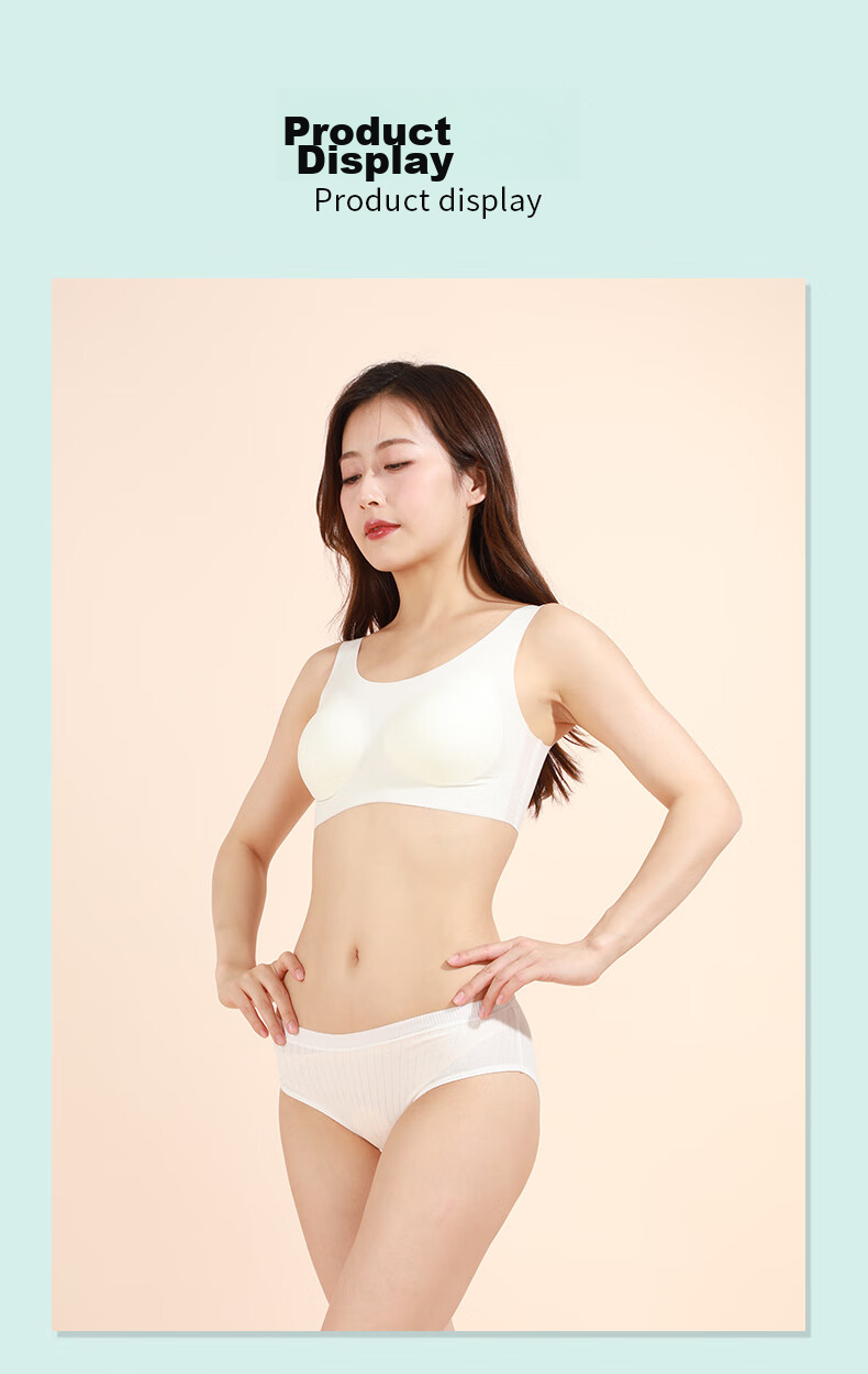 CHUYISHENG Disposable Underwear for Women, Maternity Portable Sterilized Daily-Use Striped Soft Antibacterial Travel Panties, Individually Wrapped 16
