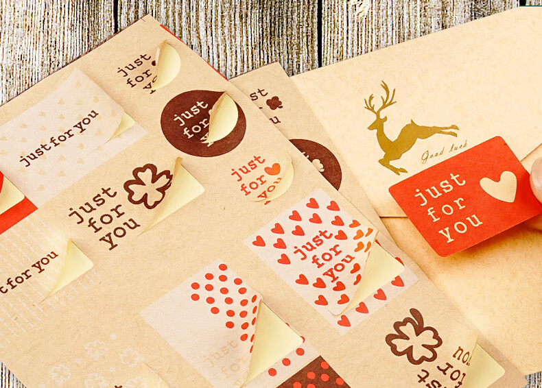 LISON 1536 Western-Style Envelopes, Red, 10 Pieces/pack, Vintage Simple Business Gold-Stamped Envelopes And Letter Paper with Sealing Stickers, Love Letter Set, European Style Envelope Bags 7