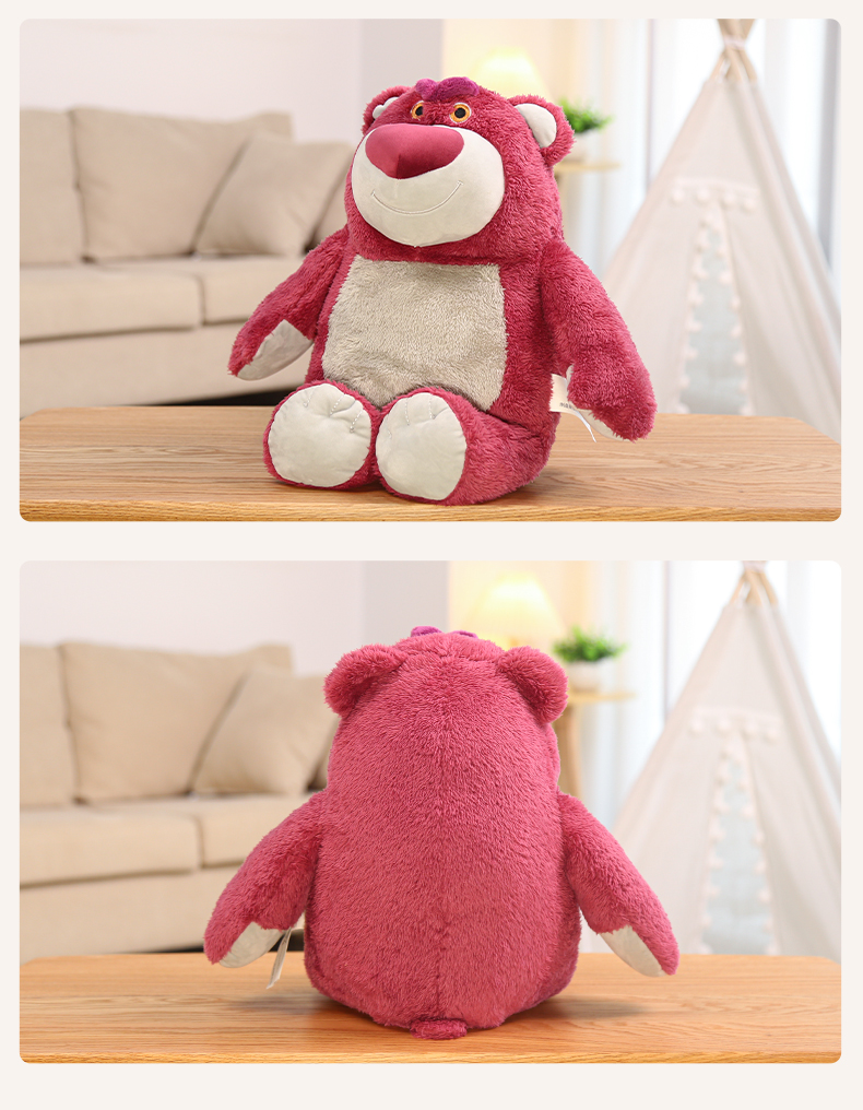 Disney Strawberry Bear Plush Toy Doll, Valentine's Day Gift for Girlfriend, Stuffed Animal Pillow, Birthday Present for Girls 7