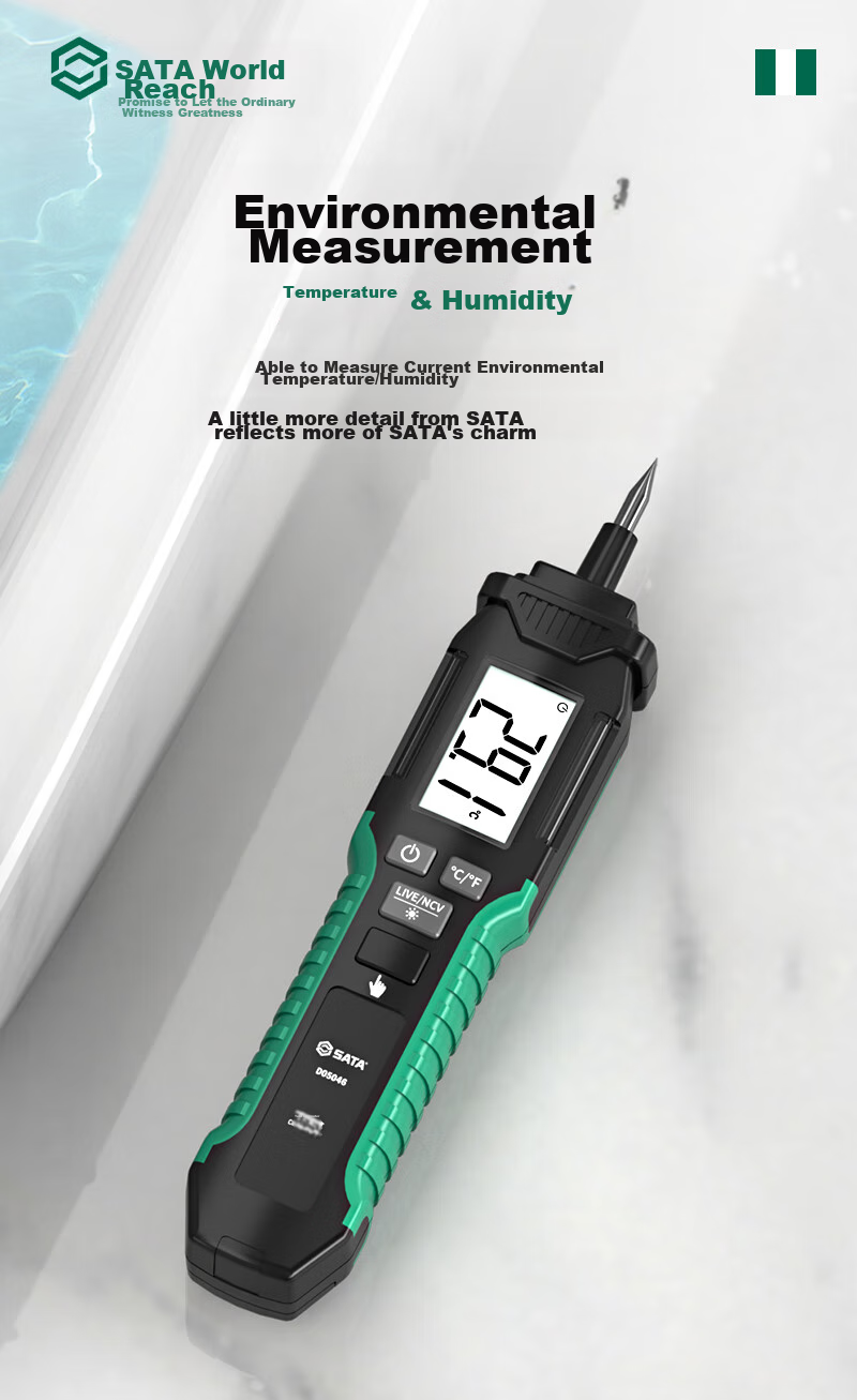 Shida SATA Non-Contact Voltage Tester, Electrician's Intelligent Induction Circuit Detector, High-Precision Voltage Pen D05989A 9
