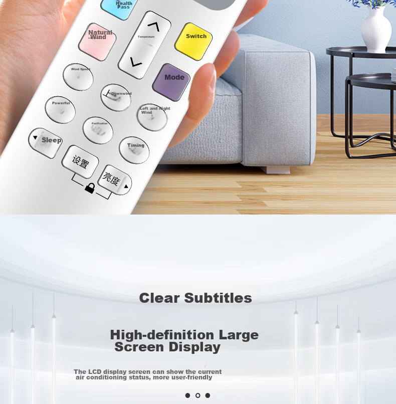 Qinxuan Universal Remote Control for Kelong Air Conditioners, Compatible with All Kelong Wall-Mounted, Cabinet-Mounted, Floor-Standing And Central Air Conditioners, Inverter Air Conditioner Controllers And Universal Remote Panels 6