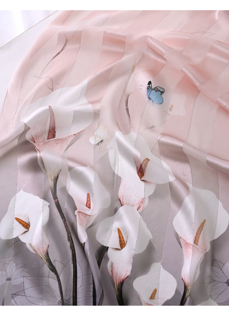 Hangsifu Silk Scarf, Mulberry Silk Shawl, Autumn And Winter Warm Neck Warmer, Birthday Gift for Mom Or Wife 25
