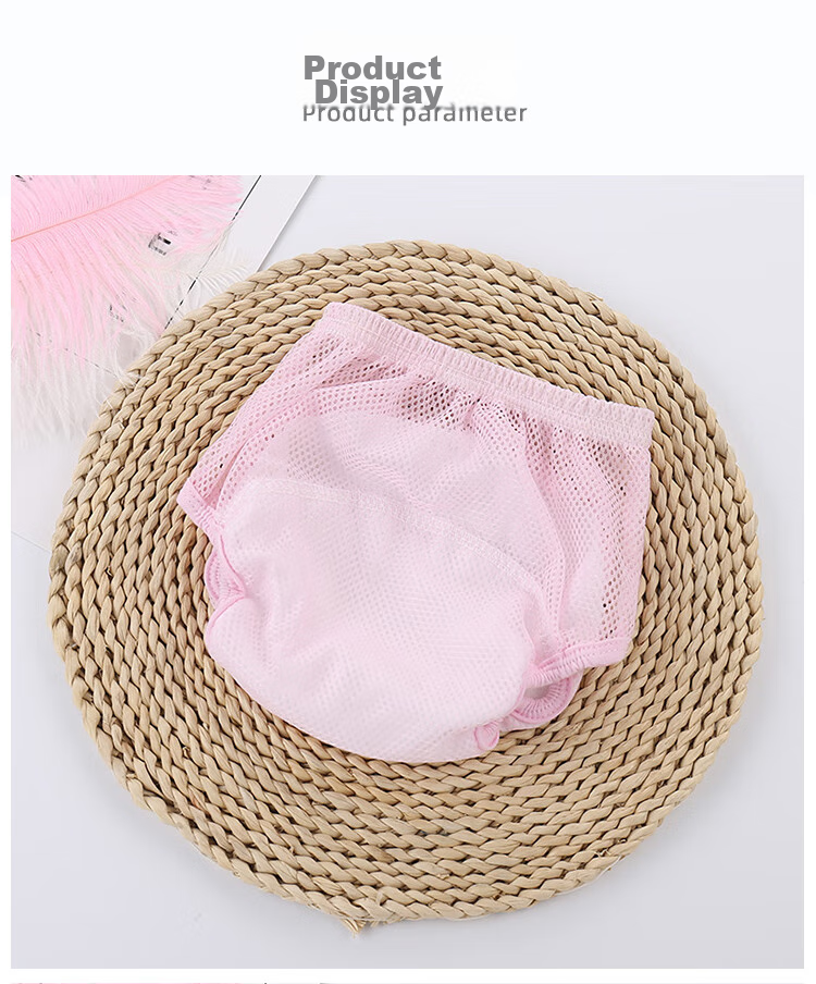 9I9 Baby Diaper Pants, Summer Washable Training Pants, Infant Learning Pants, Toilet Training Underwear, Gauze Waterproof, 3 Pieces A76 13