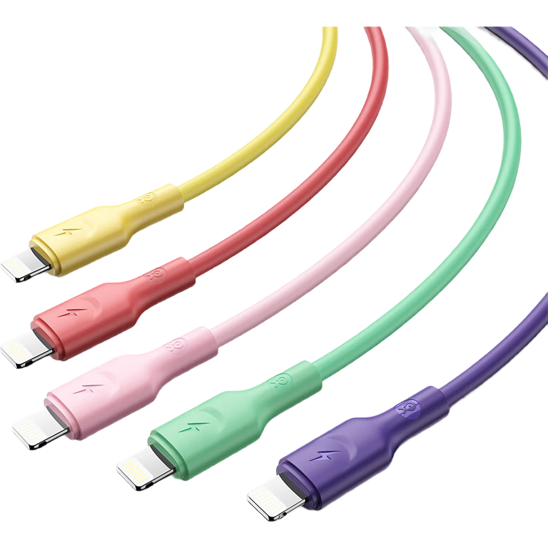 BIAZE Fast Charging Cable for Apple [5-Pack], Compatible with IPhone 14/13 Pro Max/XS/iPad Pro/Air 2/Mini Tablets, Smartphones And Car Charger, 1.2 Meters