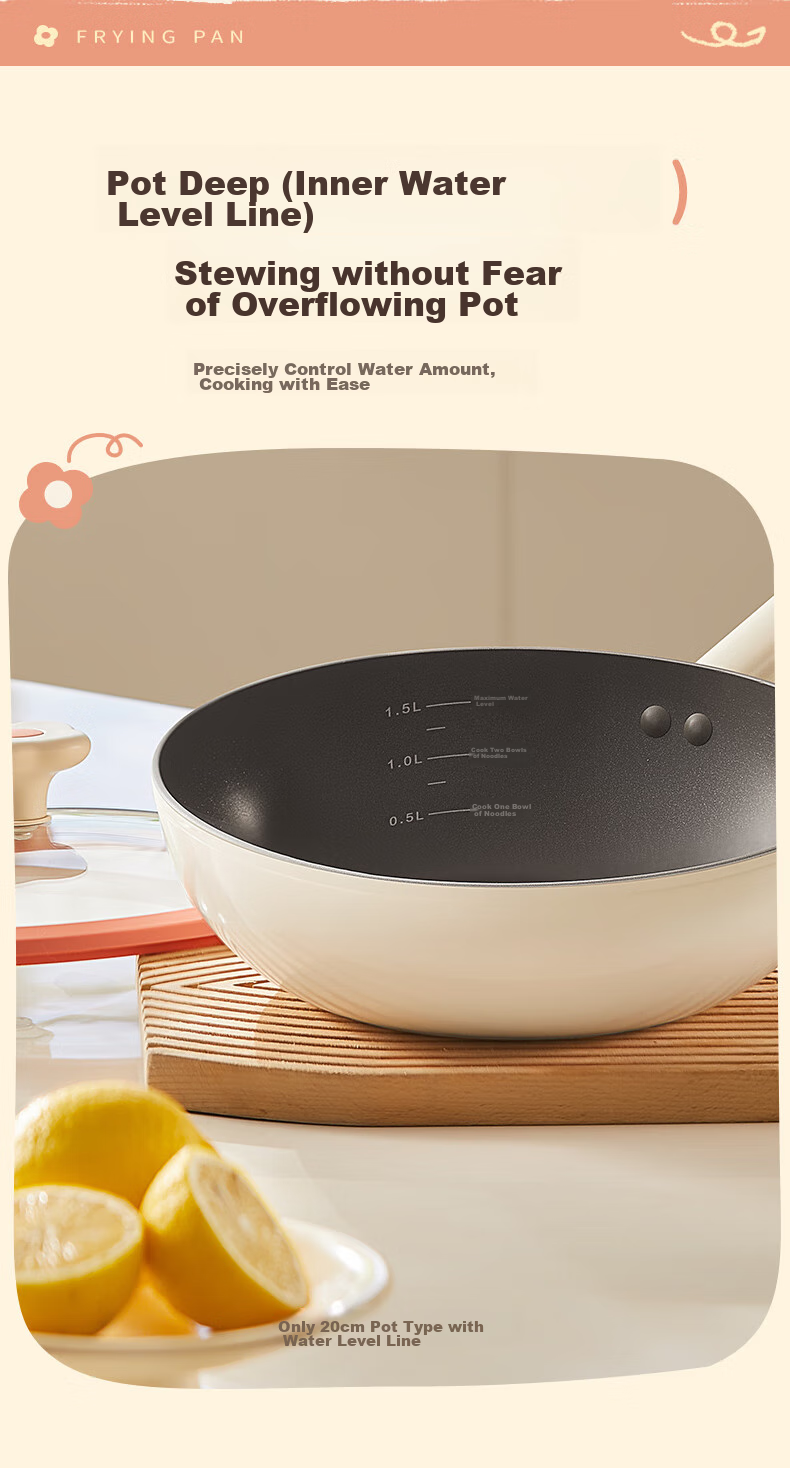 SUPOR Titanium Non-Stick Lightweight Wok Red Dot Gas and Induction Cooker Compatible Dishwasher Safe EC32AQL01 11