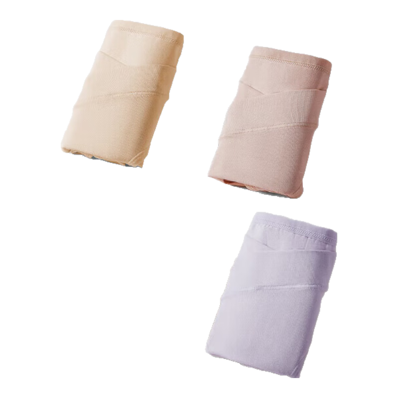 EMXEE Maternity Underwear for Women, Antibacterial Low-Rise Belly Support, Pregnancy Early to Late Stage Postpartum Seamless Cotton Underwear, 4-Pack Set XXL