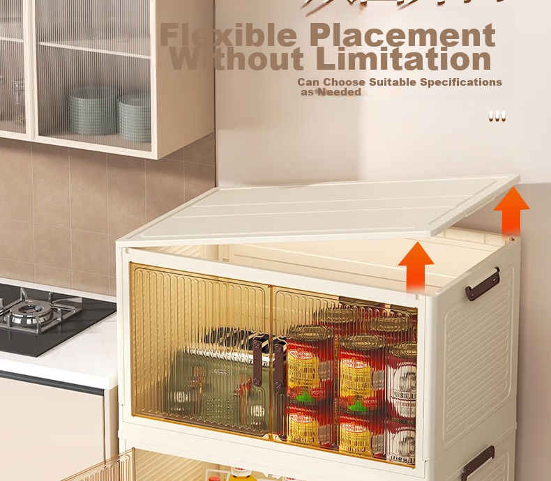 Shunyou Storage Cabinet, Wheeled Organizer Box, Foldable Wardrobe, Kitchen Storage Unit SY-608 5