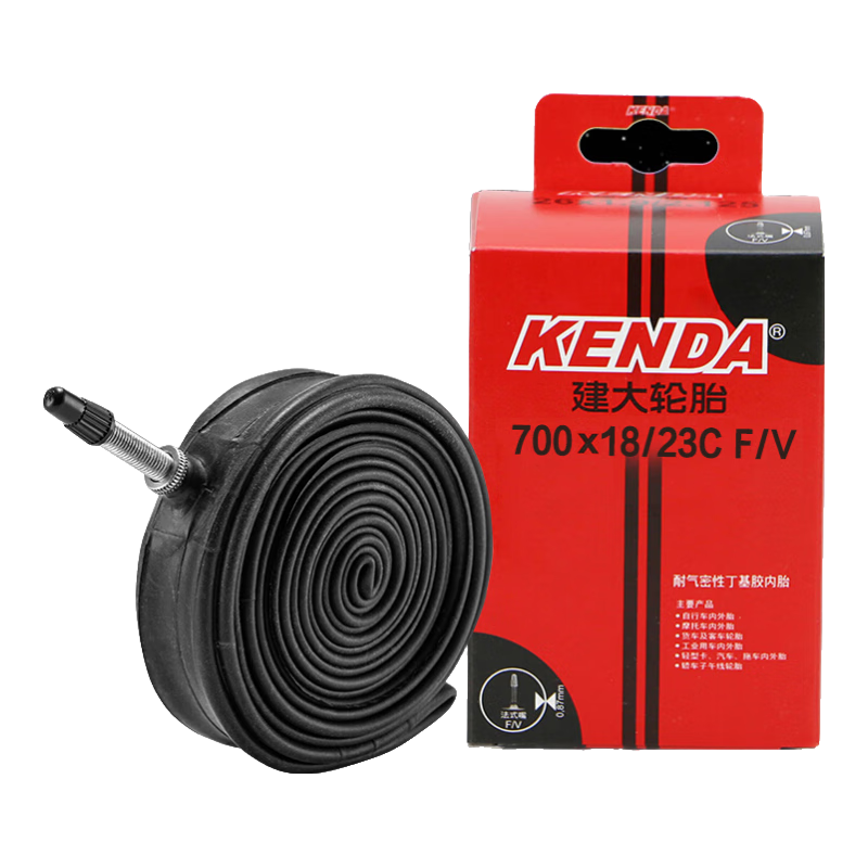 KENDA Road Bicycle Inner Tube, 700*23/25c, Bicycle Inner Tube, for Racing Bikes, Presta Valve, Long Valve Stem, Butyl Inner Tube, Durable