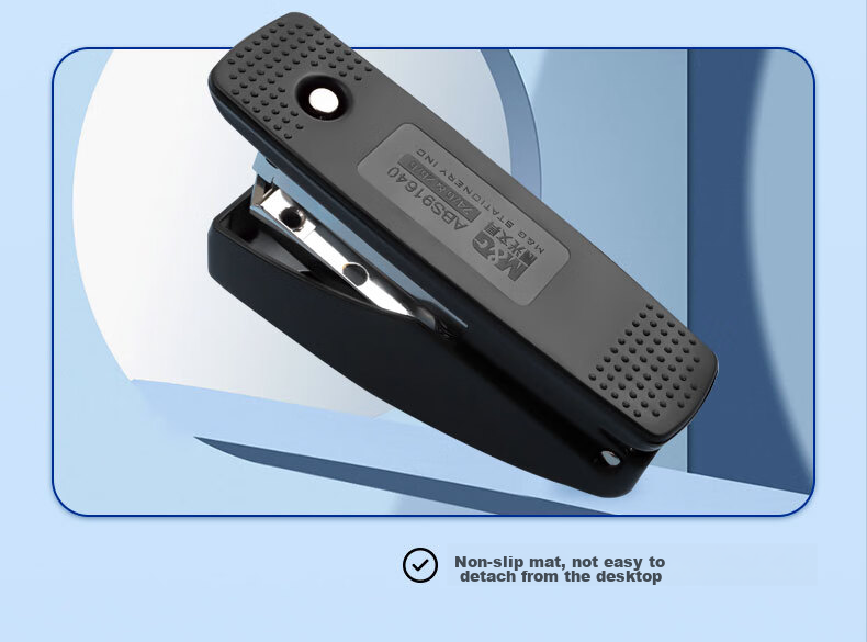 M&G 12# Stapler, Business-Style Low-Effort Stapler, Student Office Supplies, Pop-Up Staple Channel, Exam Paper And Homework Binding Machine, Black ABS91640 5