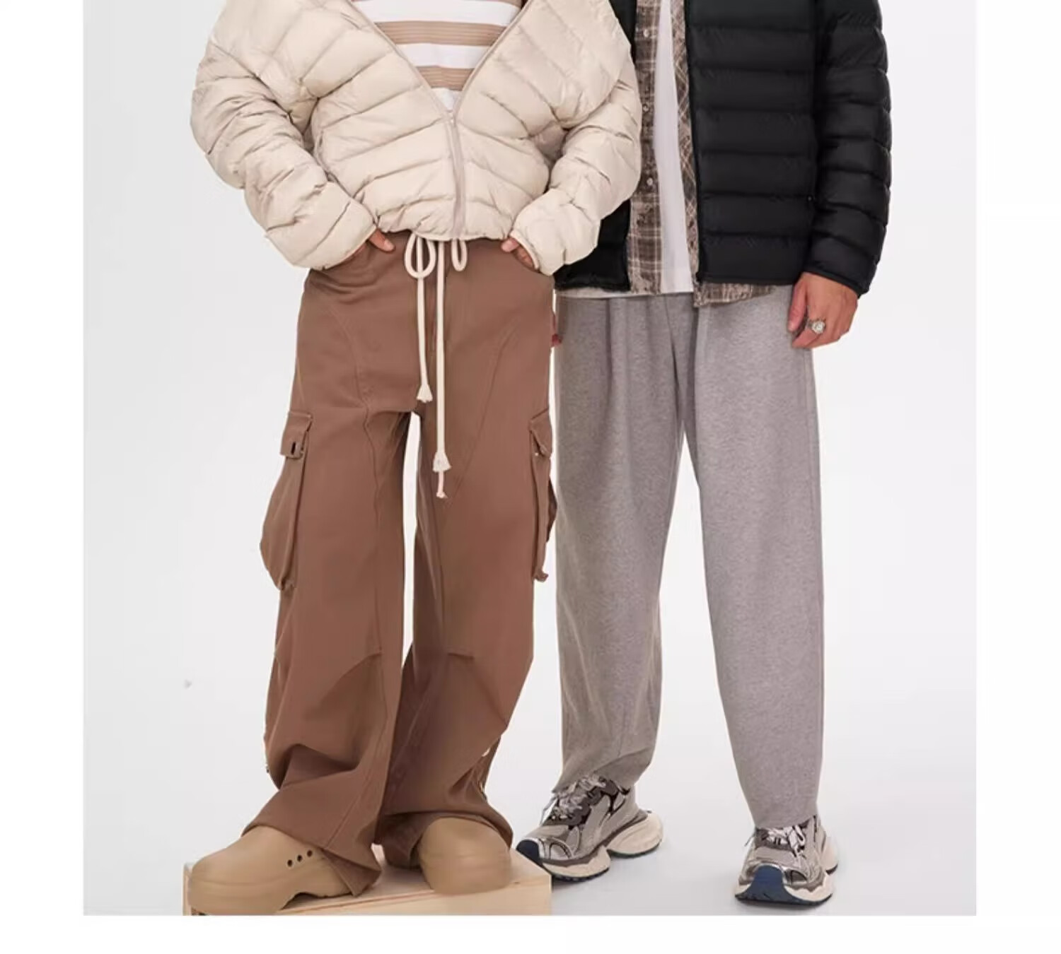 GENIOLAMODE Lightweight down Jacket for Men, Winter Short Style Stand Collar White Duck down Youth Fashion Warm Coat 8