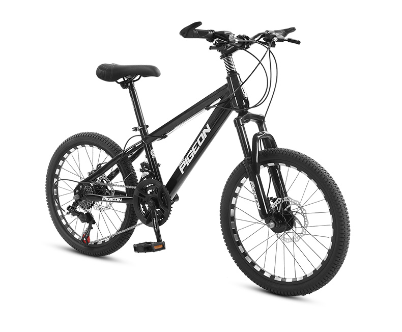 飞鸽山地自行车24英寸27变速减震前叉前后碟刹男女式青少年学生城市