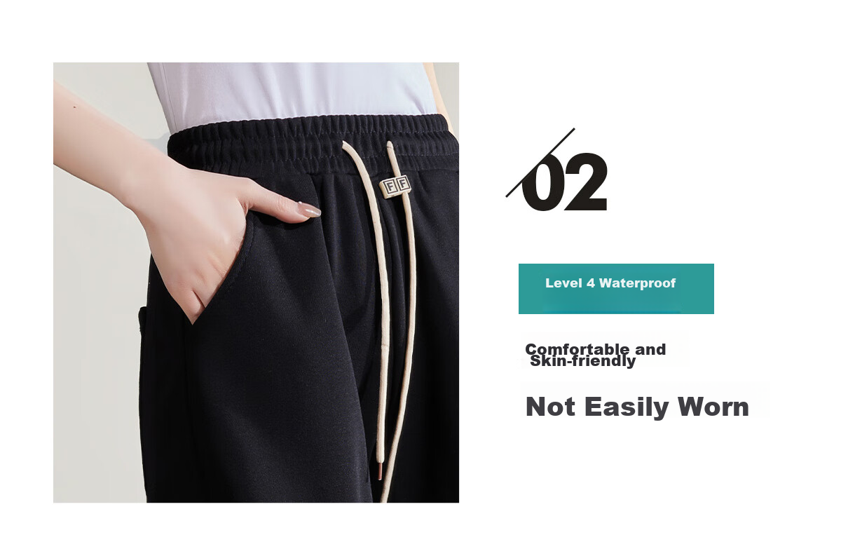 Halo Queen Women's Joggers with Elastic Waistband And Drawstring, Casual Pants for Spring And Autumn, Loose-Fitting Slimming Sweatpants H13QR1953 13