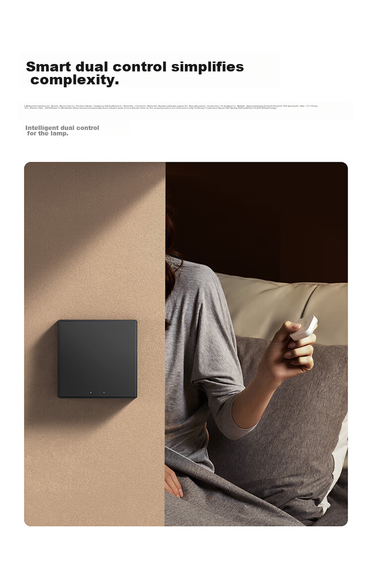 Aqara Smart Switch D1 Double Key for Neutral Wire, Integrated with Mijia APP/iPhone HomeKit, Remote Control Switch, White 10