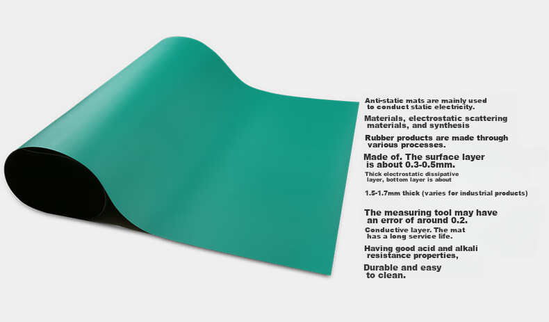 Beifute Anti-Static Desk Mat, Anti-Static Table Mat, Static-Proof Leather Pad, Static-Proof Table Mat, Laboratory Heat-Resistant Static Desk Cloth 7