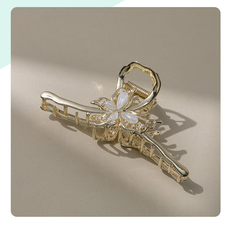 CHIMERA Elegant Hair Clip, Back of Head Half-Up Butterfly Bun Clip for Women, Side Clip Hair Accessory, Mid-Autumn Festival Gift 37