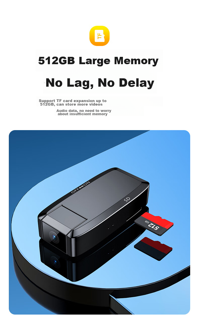 Yescool Camera S8, 32GB Action Camera, 14MP Photo And Video Recorder, Long Standby Time, Large Capacity, for Meetings, Training, Negotiations, Evidence Collectio 14