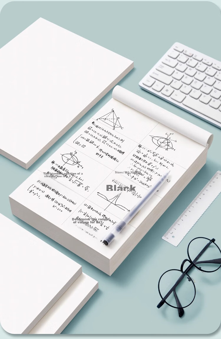 Liupintang Thick Draft Paper Wholesale Cheap Blank Notebook for Postgraduate Exam Preparation, Elementary School Students, High School And College Students' Math Practice Paper, Calculation Paper, Aligned Scratch Paper, White Paper 4